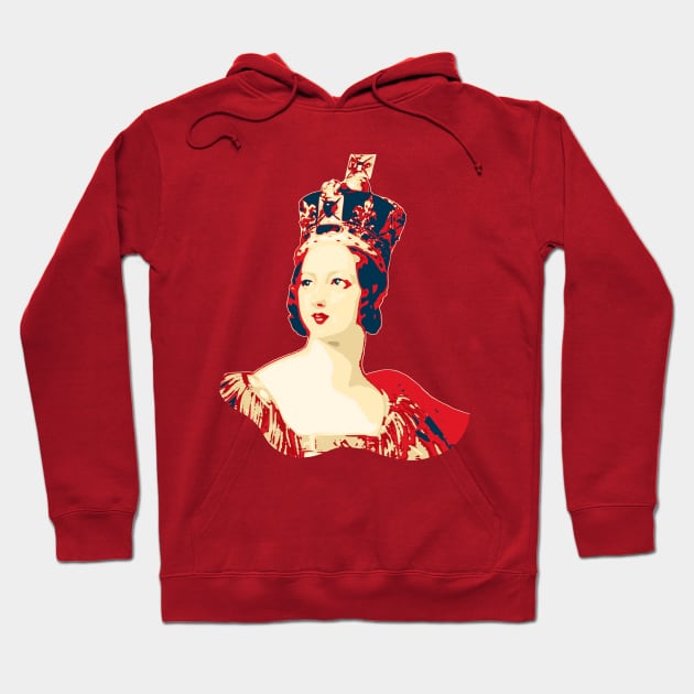 Queen Victoria Pop Art Hoodie by Nerd_art